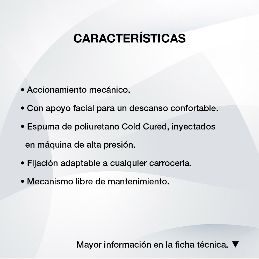 Características Asiento Cronos